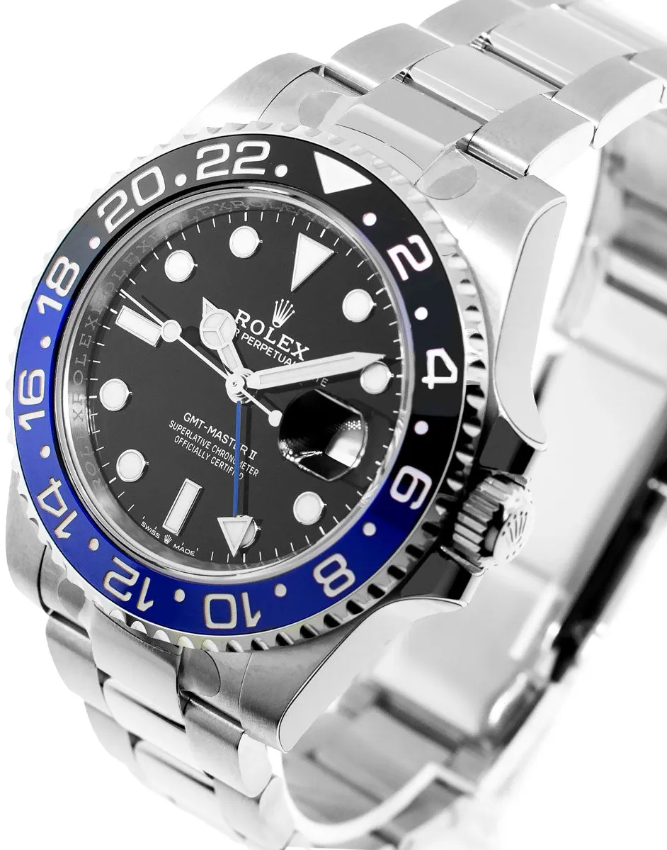 Rolex GMT-Master II 126710BLNR 40mm Stainless steel Black Index Dial