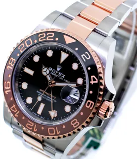 Rolex GMT-Master II 126711CHNR Stainless steel and 18k rose gold Black