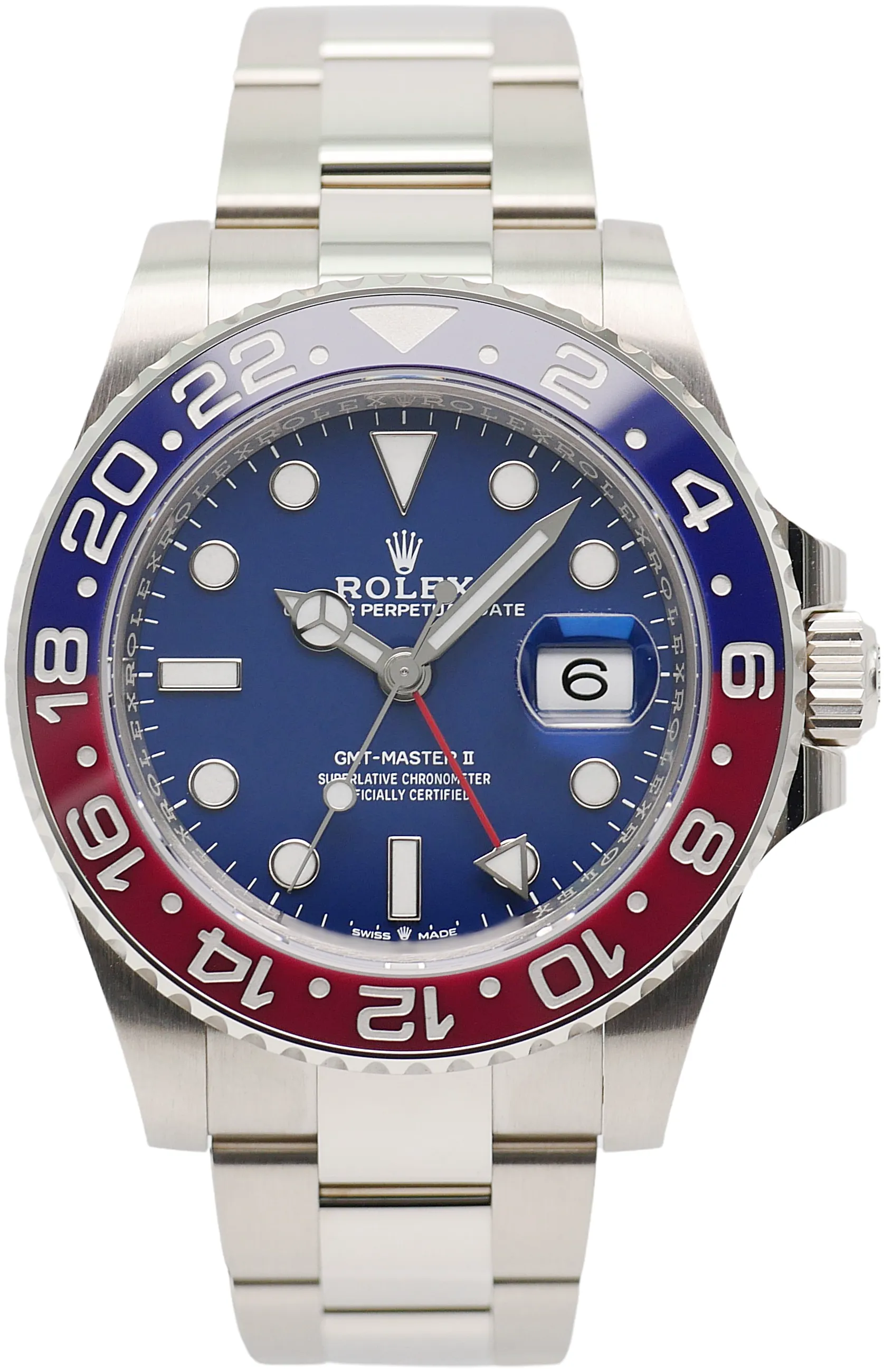 Rolex GMT-Master II 126719BLRO White gold Blue