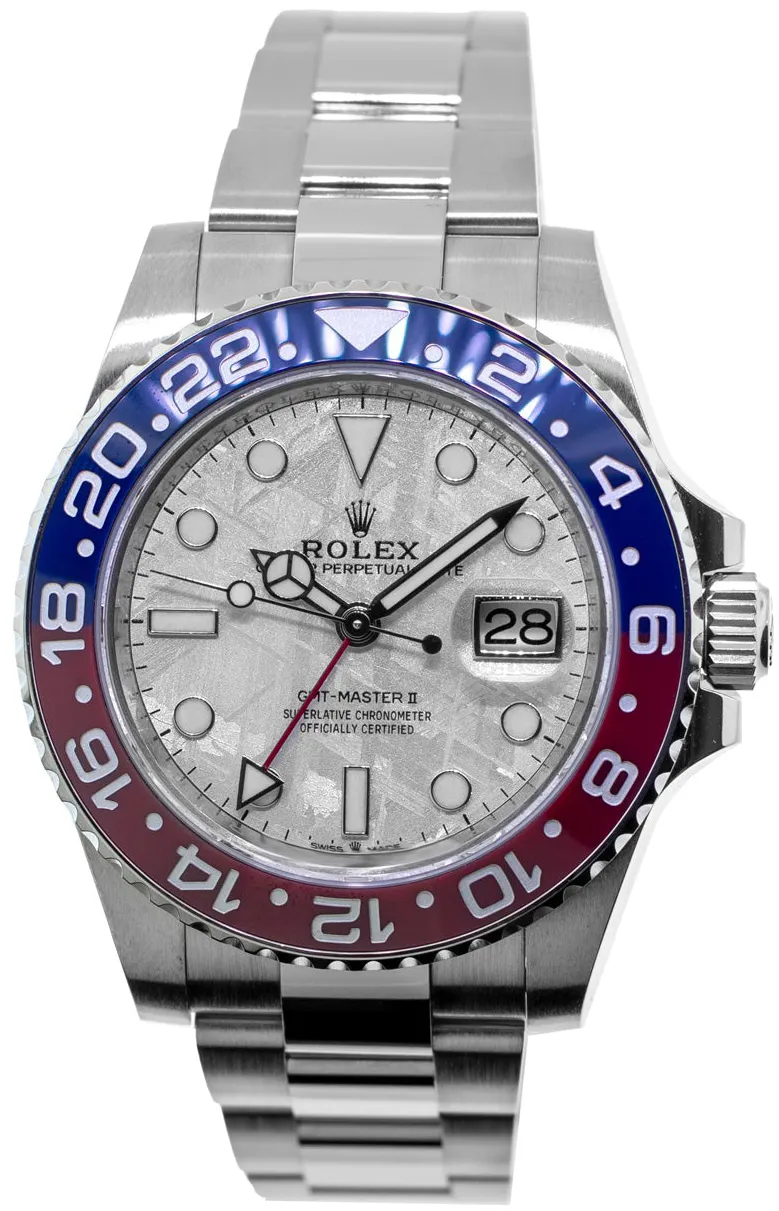 Rolex GMT-Master II 126719BLRO 40mm White gold and 18k white gold Meteorite Index Dial 2