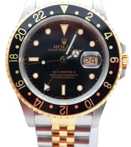 Rolex GMT-Master II 16713 40mm Yellow gold and Stainless steel Black 3