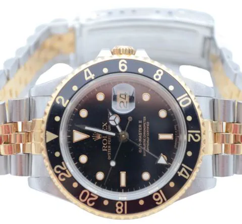 Rolex GMT-Master II 16713 40mm Yellow gold and Stainless steel Black 4