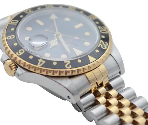 Rolex GMT-Master II 16713 40mm Yellow gold and Stainless steel Black 12