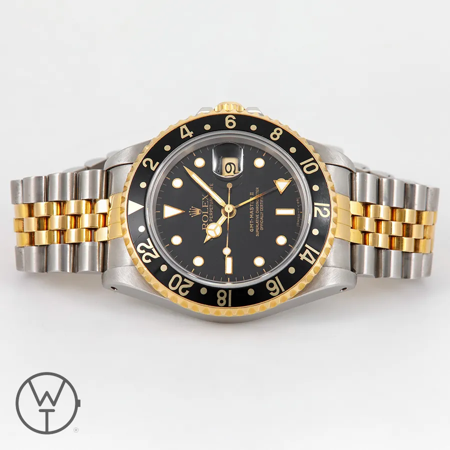 Rolex GMT-Master II 16713 40mm Yellow gold and Stainless steel Black 9