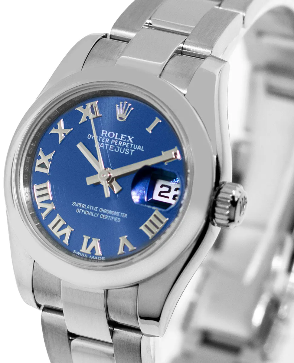 Rolex Lady-Datejust 179160 26mm Stainless steel Blue