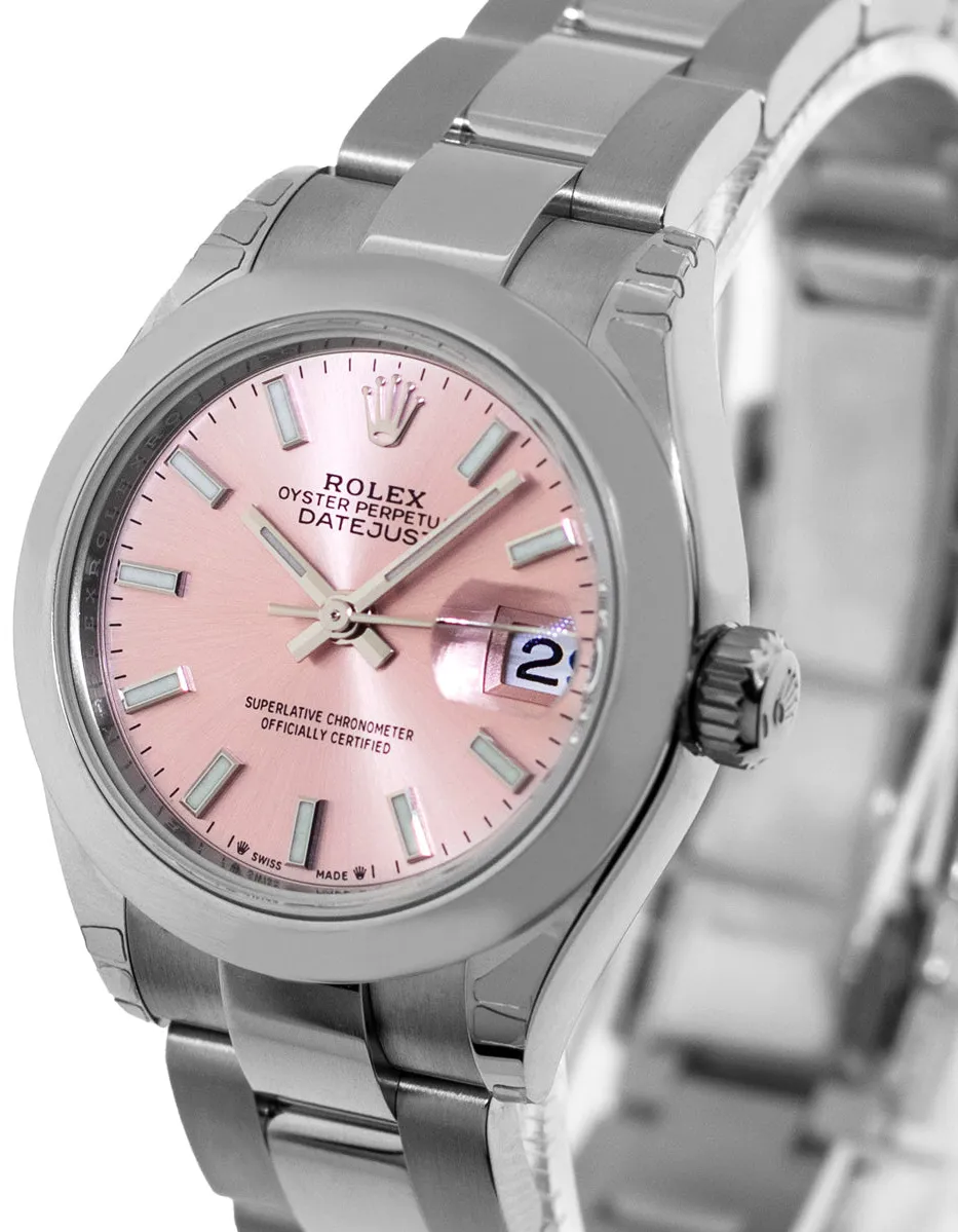 Rolex Lady-Datejust 279160 28mm Stainless steel Pink Index Dial