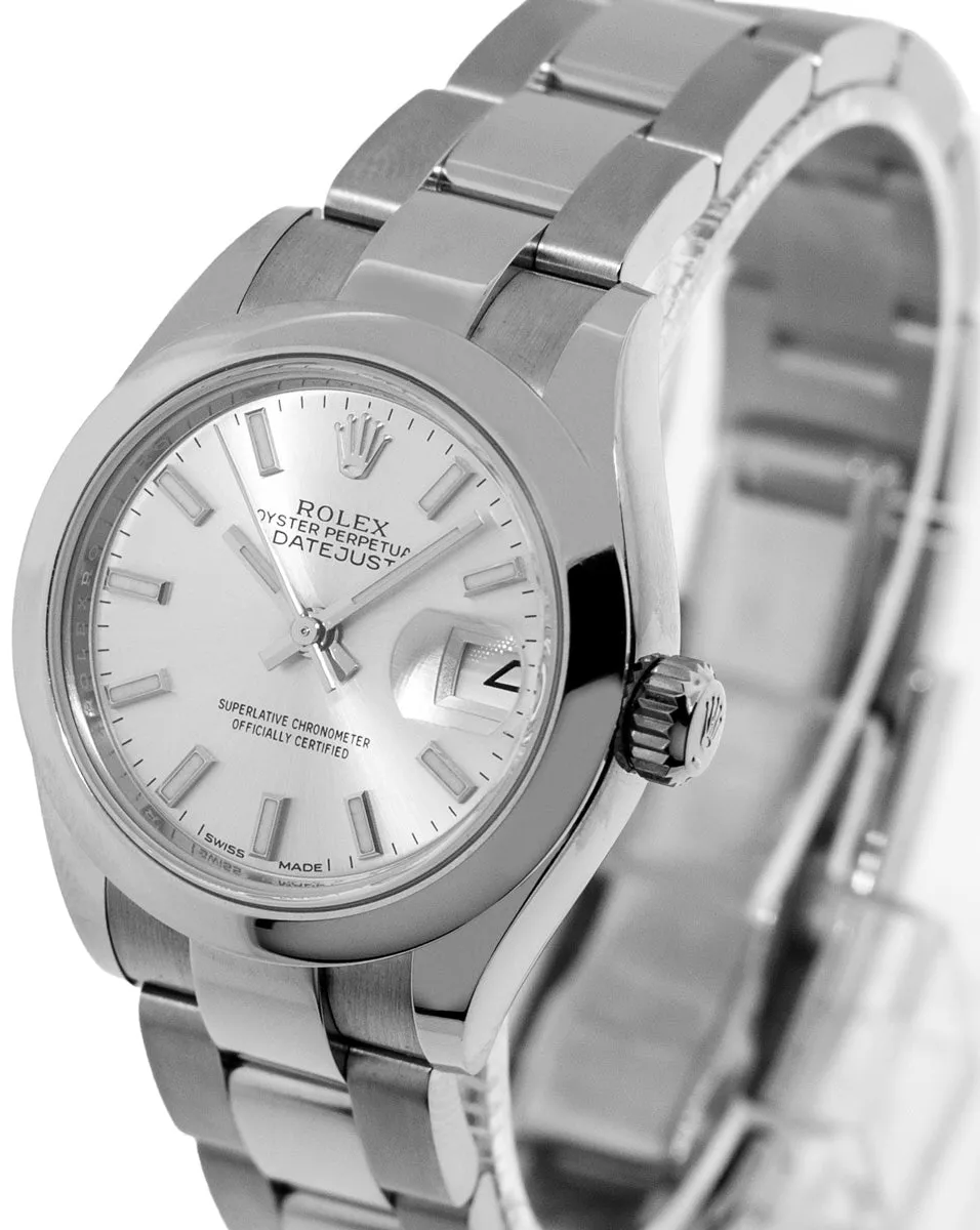 Rolex Lady-Datejust 279160 28mm Stainless steel Silver Index Dial