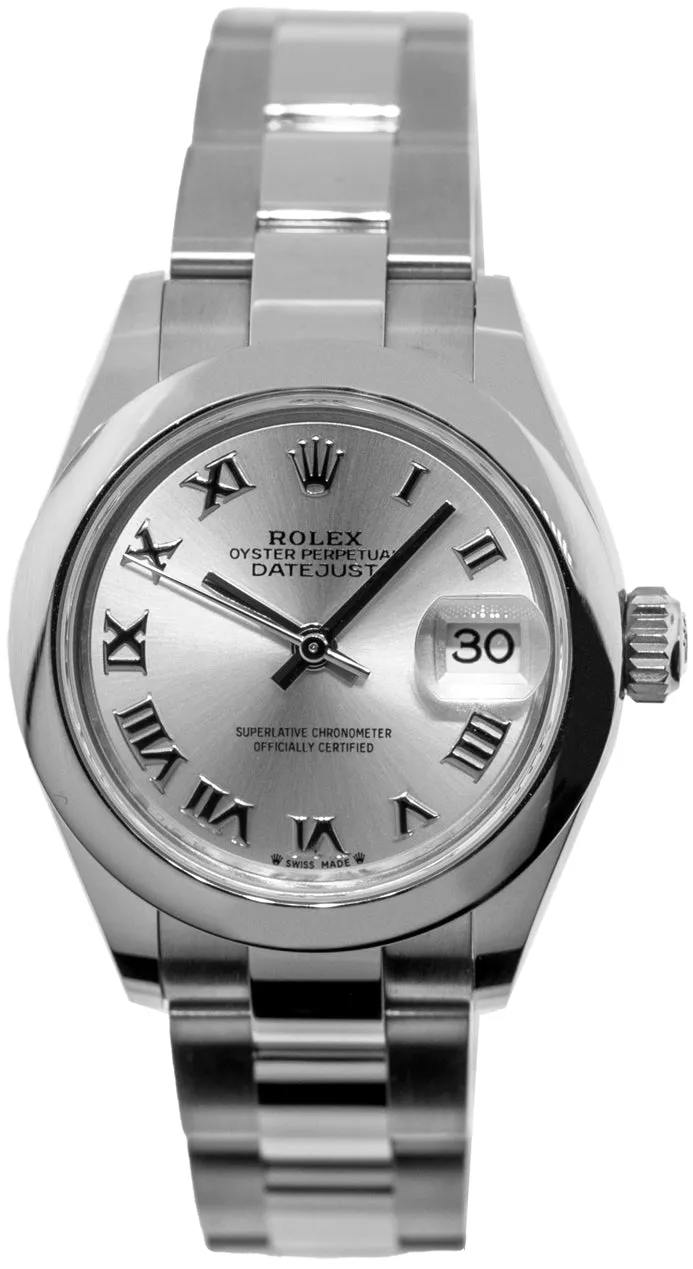 Rolex Lady-Datejust 279160 28mm Stainless steel Silver Roman Dial 2