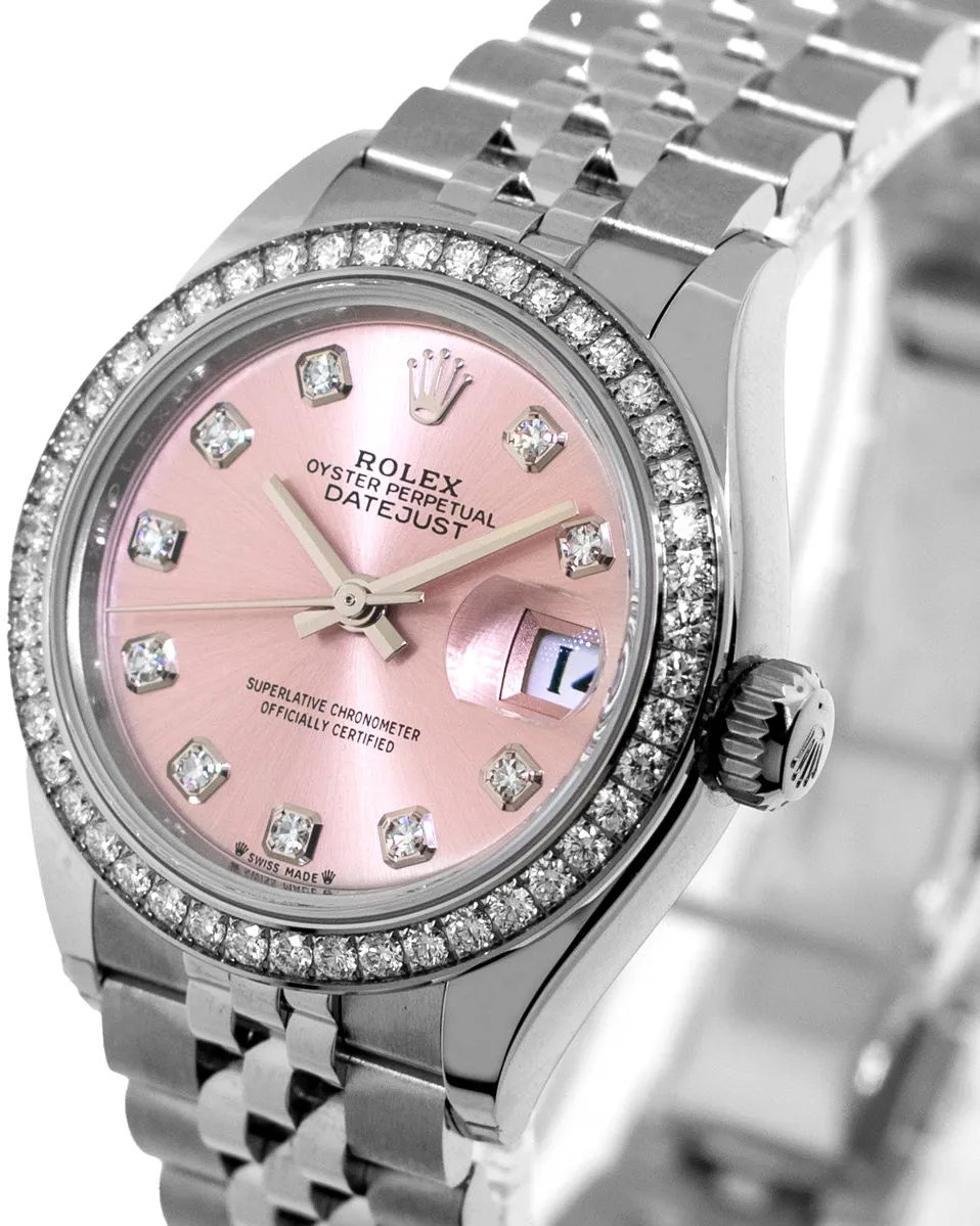 Rolex Lady-Datejust 279384RBR 28mm White gold and Stainless steel and 18k white gold Pink Diamond Dial