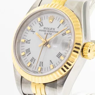 Rolex Lady-Datejust 69173 Stainless steel and 18k yellow gold White