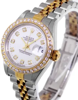 Rolex Lady-Datejust 69173 Stainless steel and 18k yellow gold White