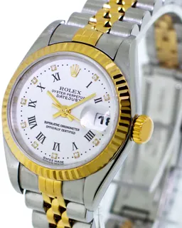 Rolex Lady-Datejust 69173 Stainless steel and 18k yellow gold White