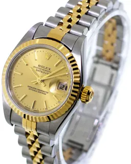 Rolex Lady-Datejust 69173 Stainless steel and 18k yellow gold Champagne