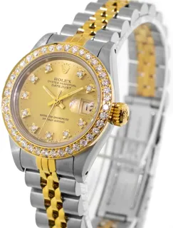 Rolex Lady-Datejust 69173 Stainless steel and 18k yellow gold Champagne