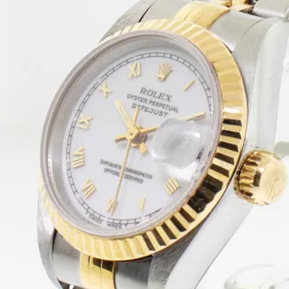 Rolex Lady-Datejust 79163 Stainless steel and 18k yellow gold White