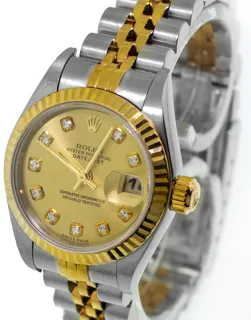 Rolex Lady-Datejust 79173 26mm Stainless steel and 18k yellow gold Champagne