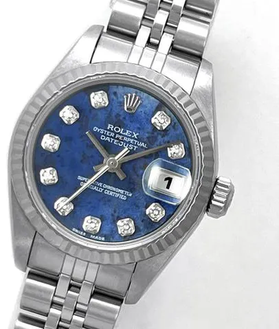 Rolex Lady-Datejust 79174 26mm Stainless steel Blue