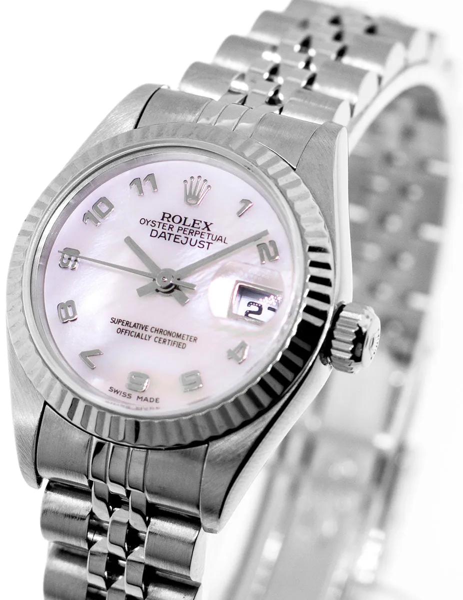 Rolex Lady-Datejust 79174 26mm White gold and Stainless steel and 18k white gold Mother-of-pearl