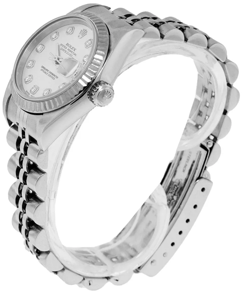 Rolex Lady-Datejust 79174 26mm White gold and Stainless steel and 18k white gold Blue 3