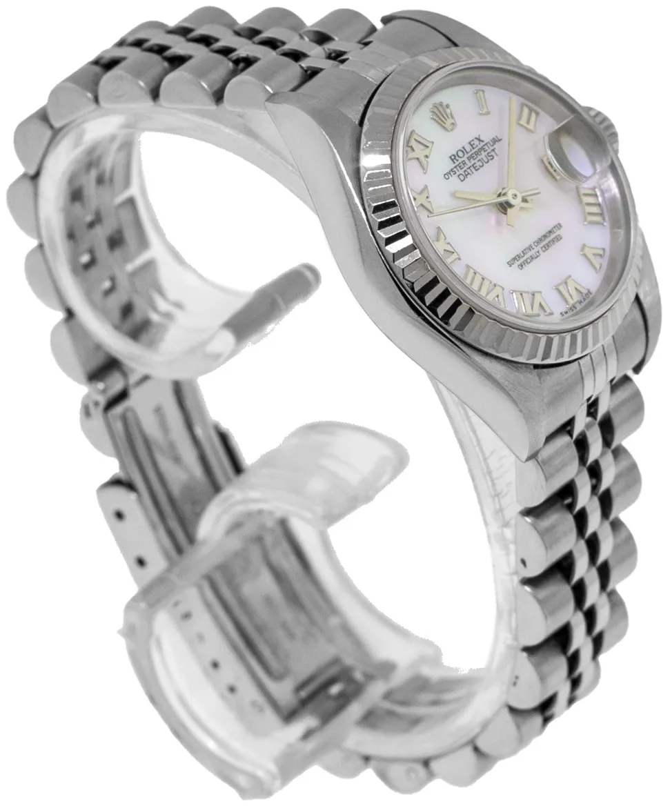 Rolex Lady-Datejust 79174 26mm White gold and Stainless steel and 18k white gold Mother-of-pearl 5