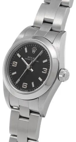 Rolex Oyster Perpetual 76080 24mm Stainless steel Black 1