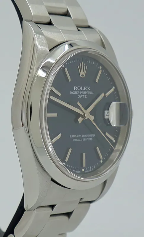 Rolex Oyster Perpetual Date 15200 34mm Stainless steel Blue 2