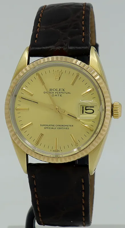 Rolex Oyster Perpetual Date 1550 34mm Yellow gold Gold