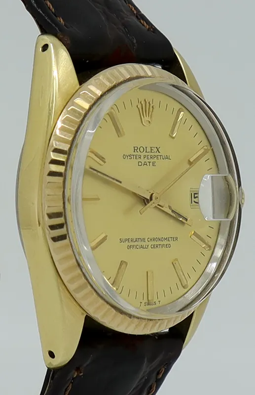 Rolex Oyster Perpetual Date 1550 34mm Yellow gold Gold 2