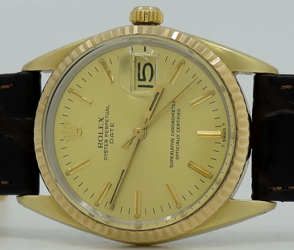 Rolex Oyster Perpetual Date 1550 34mm Yellow gold Gold 3