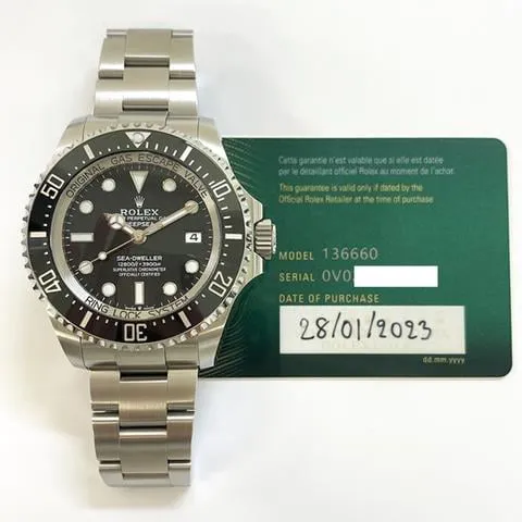 Rolex Sea-Dweller Deepsea 136660 44mm Stainless steel Black