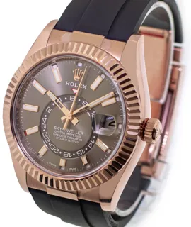 Rolex Sky-Dweller 326235 18k rose gold Brown