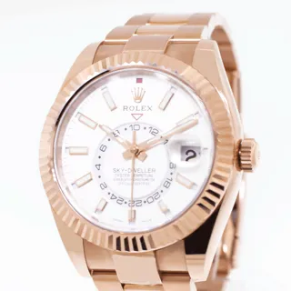 Rolex Sky-Dweller 326935 18k rose gold White Index Dial