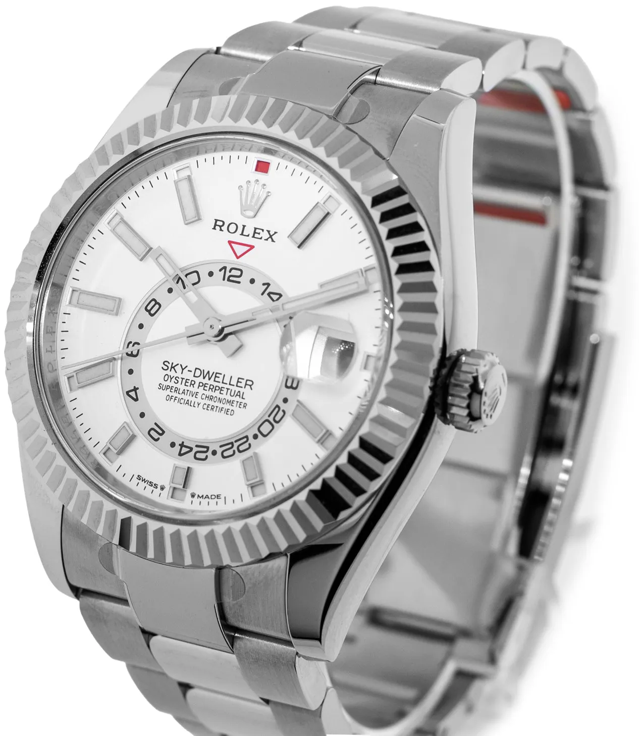 Rolex Sky-Dweller 336934 42mm White gold and Stainless steel White Stick Dial