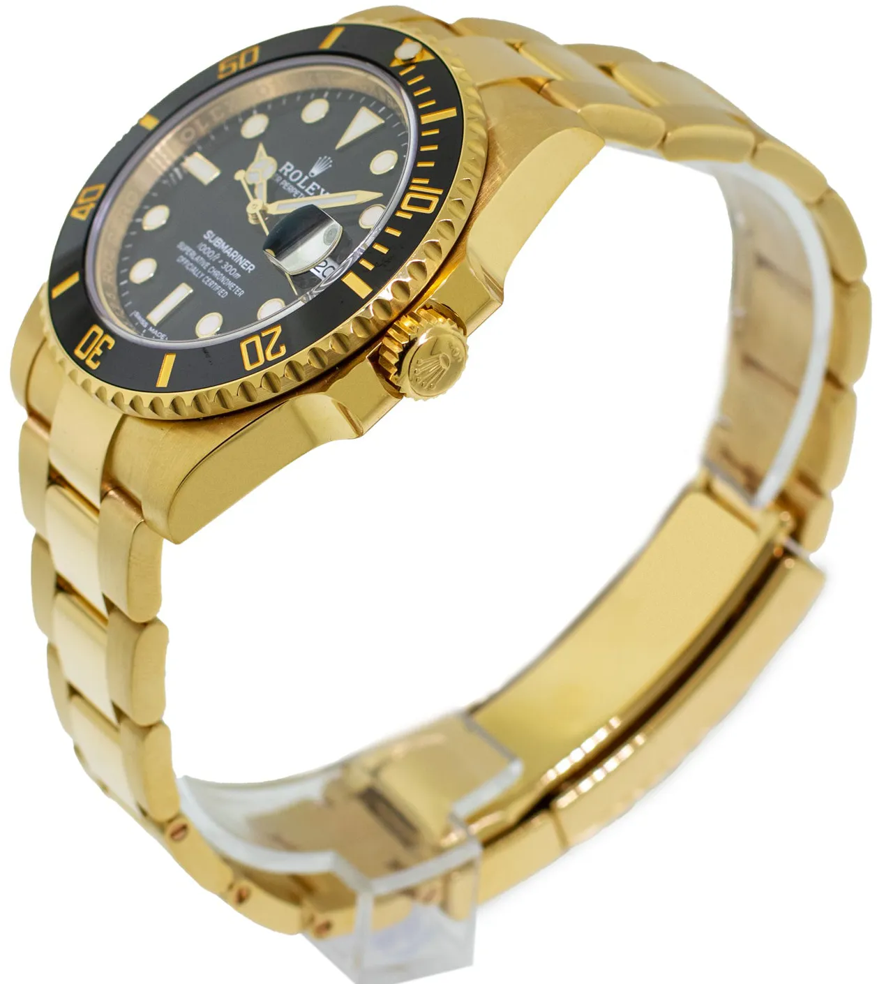 Rolex Submariner 116618LN 40mm Yellow gold Black 3