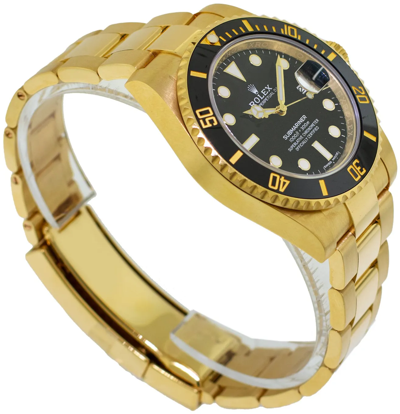 Rolex Submariner 116618LN 40mm Yellow gold Black 5