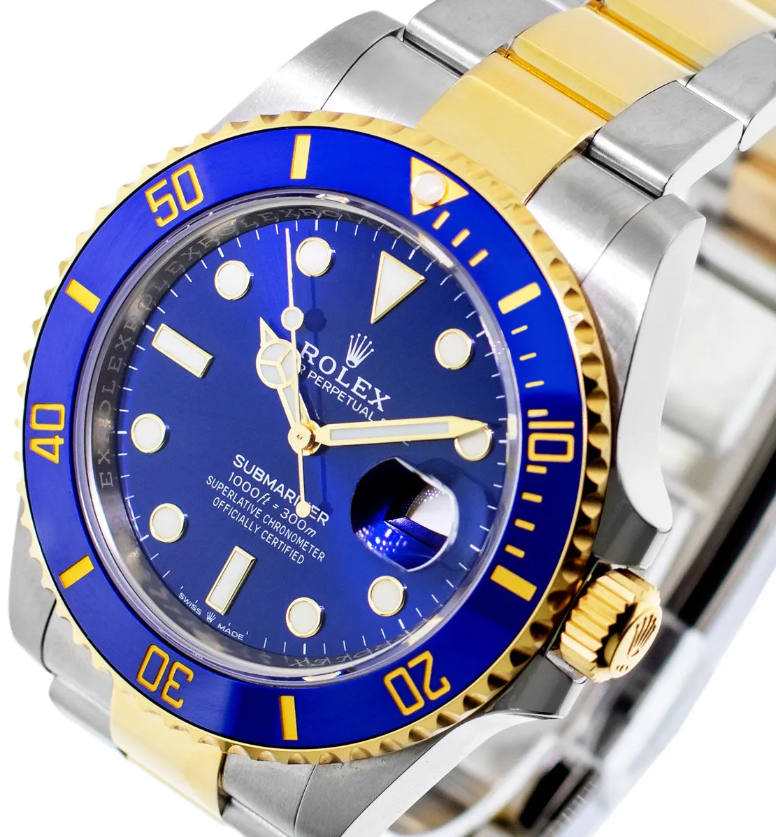 Rolex Submariner 126613LB 41mm Yellow gold and Stainless steel and 18k yellow gold Blue Index Dial