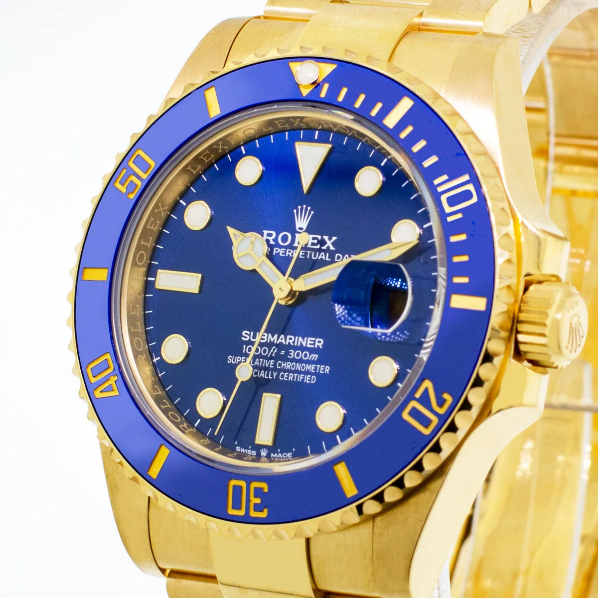 Rolex Submariner 126618LB 41mm Yellow gold and 18k yellow gold Blue