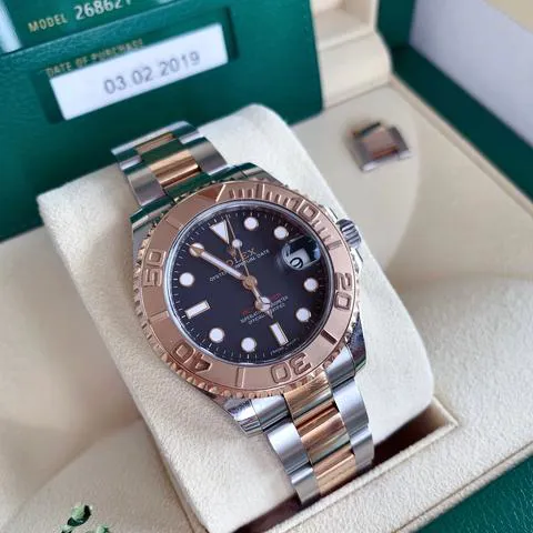 Rolex Yacht-Master 37 268621 37mm Yellow gold and Stainless steel Black