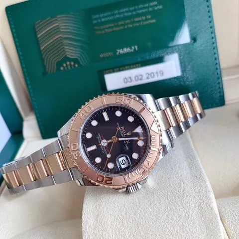 Rolex Yacht-Master 37 268621 37mm Yellow gold and Stainless steel Black 1