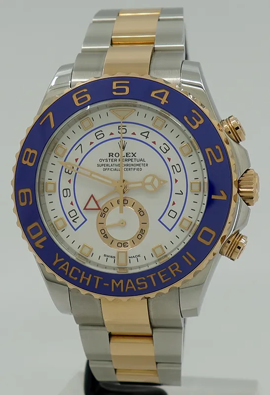 Rolex Yacht-Master II 116681 44mm Rose gold and Stainless steel and 18k rose gold White