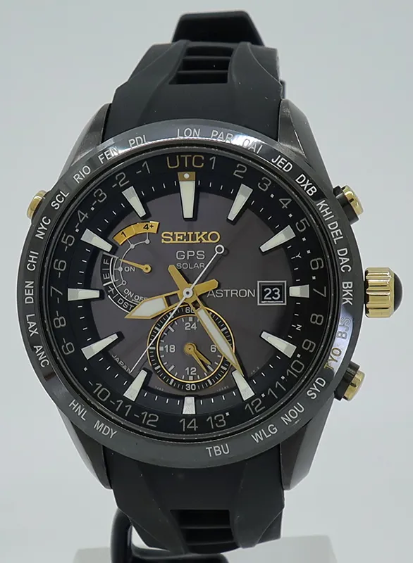 Seiko Astron SAST100 47mm Black PVD titanium Black