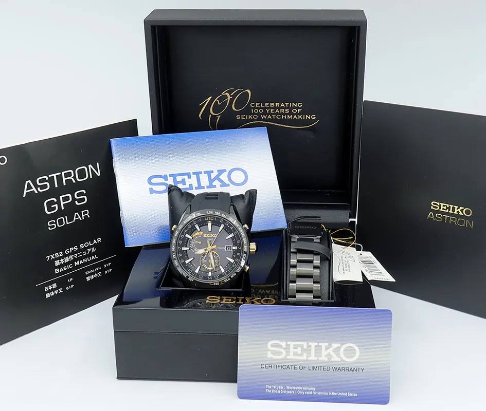 Seiko Astron SAST100 47mm Black PVD titanium Black 6