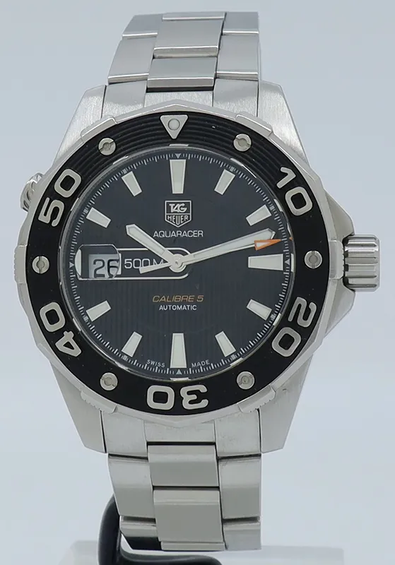 TAG Heuer Aquaracer 500M WAJ2110 43mm Stainless steel Black