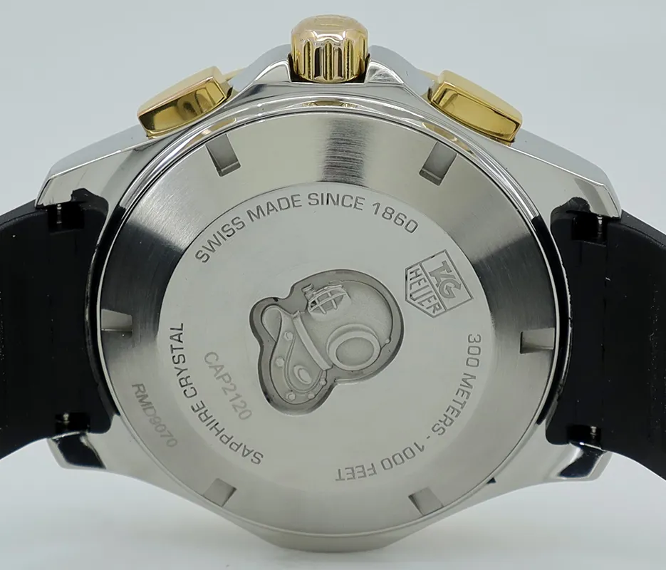 TAG Heuer Aquaracer CAP2120 43mm Yellow gold and Stainless steel Silver 5