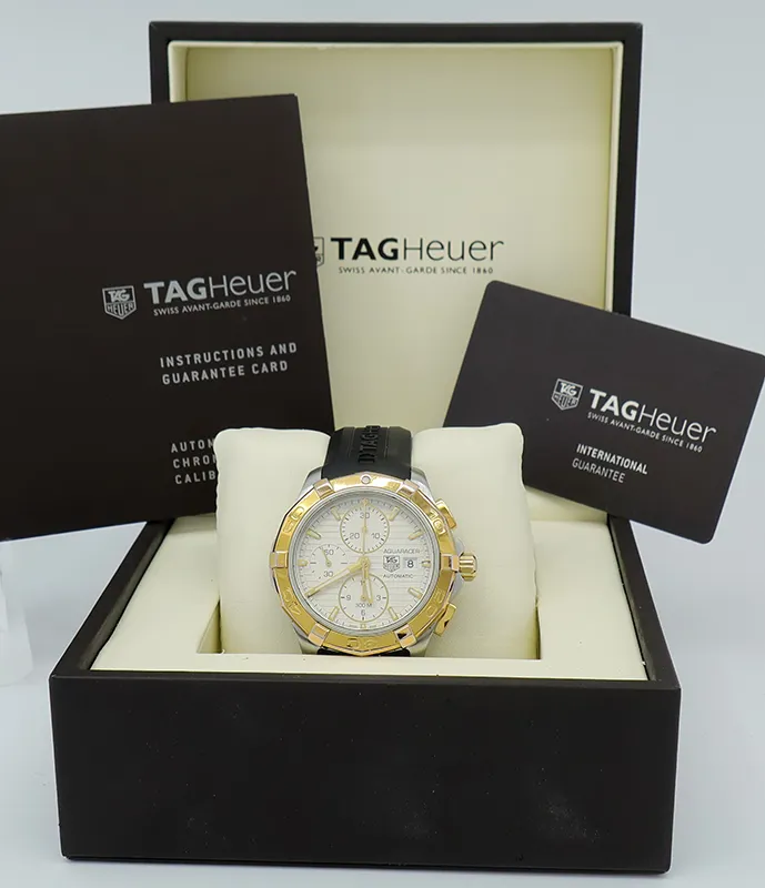 TAG Heuer Aquaracer CAP2120 43mm Yellow gold and Stainless steel Silver 6