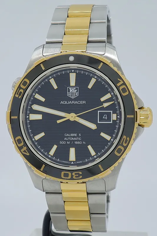 TAG Heuer Aquaracer WAK2122 41mm Yellow gold and Stainless steel Black