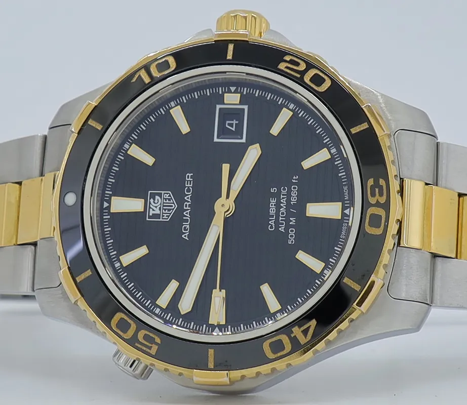 TAG Heuer Aquaracer WAK2122 41mm Yellow gold and Stainless steel Black 3