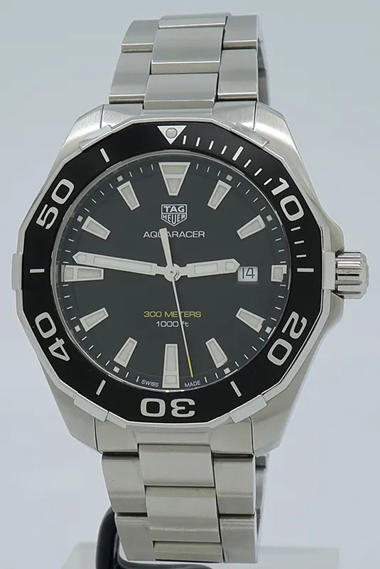 TAG Heuer Aquaracer WAY101A 43mm Stainless steel Black