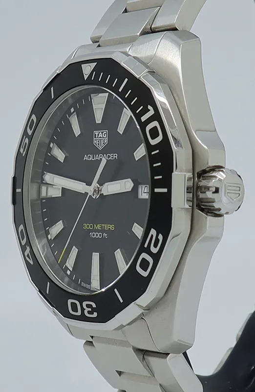 TAG Heuer Aquaracer WAY101A 43mm Stainless steel Black 1