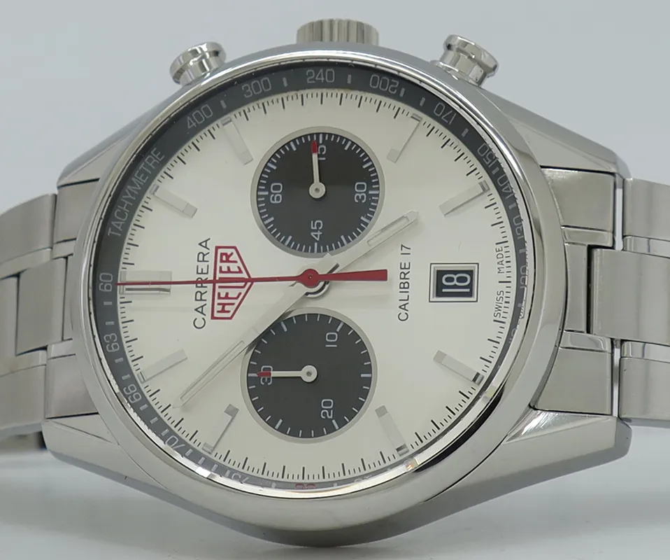 TAG Heuer Carrera CV2119 41mm Stainless steel Silver 3